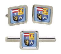 Set Di Gemelli E Fermacravatta Quadrati Borsod-Abaúj-Zemplén (Ungheria)