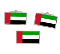 Set Di Gemelli E Spilla Per Cravatta Con Bandiera Degli Emirati Arabi Uniti UAE