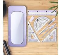 Set di Geometria - Set di Matematica con Goniometro e Compasso per Scuola | Strumenti Di Misura E Disegno Per Arte Ingegneria | Creativo Per Studenti Di College E Aula Scolastica