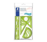 Set di geometria Staedtler Ultraflex 4 pezzi, ambidestro, verde
