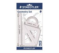Set di geometrie di alta qualità Staedtler, bordi smussati trasparenti, resisten