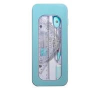 Set di geometrie, set di bussole per goniometro righello, Set di kit di geometria matematica, Set geometria con scatola portaoggetti per scuola, goniometro e set bussola