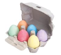 Bigjigs Toys, Rainbow Color Chalk Eggs (Set di 6)