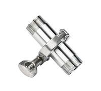 Set di ghiere di saldatura in acciaio inossidabile Tri-clamp, Kit di raccordi for tubi sanitari SS304 Tri Clamp, adattatore for ghiera filettata, guarnizione, misure multiple(DN40 x Ferrule 64)