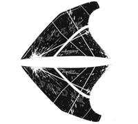 Set Di Ginocchiere 3D Bianche Per Moto Racing Design Adesivo Per Serbatoio MR005