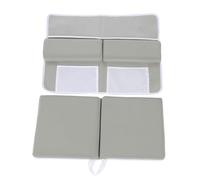 Set di ginocchiere da bagno con tasca organizer, ginocchiere da bagno e poggiagomiti antiscivolo ad asciugatura rapida con grande tasca