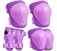 Set di ginocchiere per bambini, protezione in linea 6 in 1, per bambini 3-7 anni, protezione per il gomito, protezione per il polso, per pattinaggio, skateboard, scooter (Llia)