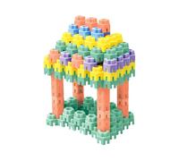 Set di giocattoli a esagonali: 100 pezzi di piccole particelle colorate | Set di costruzione educativo per ragazzi di anni in poi, ragazzi e ragazze, pensiero