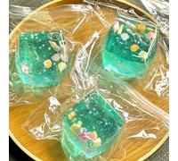 Set di giocattoli a pressione a tema marino: palline e cubi morbidi con conchiglie e stelle, giocattoli sensoriali in TPR morbido per alleviare l'ansia e migliorare la concentrazione, regalo perfetto 