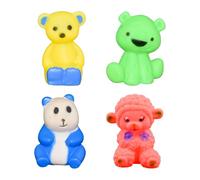 Set di giocattoli da bagno in plastica per bambini, senza BPA, materiale atossico, giocattoli da bagno che scricchiolano, giocattoli galleggianti per bagni gioiosi per bambini, multicolore, 6+ mesi