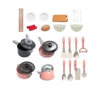 Set di giocattoli da cucina per bambini, da cucina giocattolo,Set di giocattoli per pentole finte 28X - educativi per la finta, utensili divertenti, pentole, divertenti per i bambini