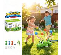 Set di giocattoli da esterno per bambini 3 in 1: spruzzatore d'acqua, pesciolino con palloncini d'acqua, adatto per bambini dai 3 agli 8 anni e per il divertimento in famiglia durante l'estate Soffion