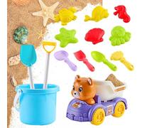 Set Di Giocattoli Da Spiaggia Con Sabbia Da 14 Pezzi, Kit Sabbiera Per Ragazzi E Bambini, 1 Set, Giocattoli Con Sabbia Esterno Per Adolescenti E Adulti, Castelli Pala E Rastrello