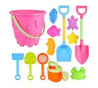 Set Di Giocattoli Da Spiaggia - Con Stampini Di Animali Inclusi,Set di Giocattoli con Secchiello e Pala da Sabbia,Per Bambine E Bambini Oltre 3 Anni, Ideale Per Estate, Compleanno E Inizio Scuola