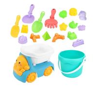 Set di giocattoli da spiaggia, kit da gioco sandbox e acqua, giocattoli a sabbia all'aperto, set completo estivo spiaggia e attrezzi di intrattenimento in piscina Colori luminosi e forme divertenti pe