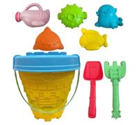 Set di giocattoli da spiaggia, set di giocattoli da spiaggia per bambini | 8x/set interattivo divertente cartoniy beach playset - Giocattoli del castello di sabbia, lattina di annaffiatura del secchio