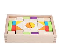 Set di Giocattoli Educativi con Mattoncini in Legno per Bambini, Aiuta a Sviluppare la Coordinazione Occhio-mano e il Riconoscimento della Forma, Include Scatola Portaoggetti, Dai 3 Anni in