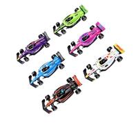 Set di Giocattoli F1 Pull Back in Scala 1:60 con Design Ad Alta Simulazione per Giochi All'aperto Al Coperto, Set di Auto da Corsa in Lega da 6 Pezzi