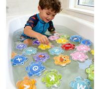 Set di giocattoli galleggianti da bagno di alta qualità, adatti per doccia e piscina, ideali per imparare lettere e numeri, regalo perfetto per bambini (essenziale per l'estate, il Natale o il complea