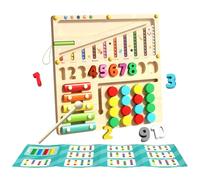 Set di giocattoli in legno di colori assortiti, gioco di corrispondenza | protezione 'attività educativa attenzione allo sviluppo sensoriale: attraverso sequenziamento dei numeri e interazione