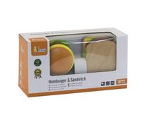 VIGA Hamburger e Sandwich di Legno, Colore Marrone, 50810