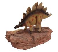 Set di Giocattoli Modello di Dinosauro Educativa Altamente Realistica per Bambini con Piattaforma Scenica Diorama 2 unità