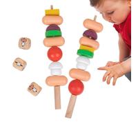 Set di giocattoli per alimenti alla griglia,Set di gioco Nomade interattivo - Giocattoli educativi 3D per ragazzi ragazze compleanno Natale Pasqua interna casa