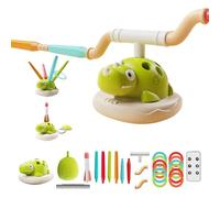 Set di Giocattoli per Bambini 3-in-1 per Giardino con Telecomando, Giocattolo Dinosaurio con Anello Sonoro e Lanciarazzi, Giocattoli Sportivi per Interno ed Esterno, Kit Attivo per Bambini