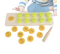 Set di giocattoli per bambini - lavagna puzzle in legno educativo | monitoraggio interattivo dei numeri gioco educativo | contare giocattoli per l'educazione precoce e giocattolo educativo creativo