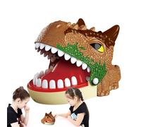 Set di giocattoli per denti di dinosauro, giocattolo da masticare con la mano, giocattolo difficile da mordere, gioco da dentista, giocattolo interazione di dinosauro, azione di pressione
