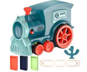 Set di giocattoli per ferrovia per bambini, gioco di impilamento automatico - giocattolo con luce e musica - per e ragazze 3 ai 12 anni per interni, pavimento e giochi di Natale