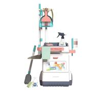Set Di Giocattoli Per I Bambini - PULIZIONE DI PULIZIONE PErR BAMBINI PICCOLA 1-3 | Auto Pr La Pulizia Della Pulizia In 15 Parti | Mop E Scopa Per Bmbini Compleanno, Natale, Famiglia