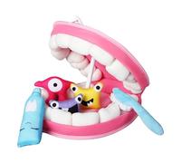 Set di giocattoli per il dentista per bambini - 8.85x8.85x3,94 pollici kit di spazzolino da denti, strumenti per dentifricio educativo, gioco cognitivo di apprendimento precoce | Fai finta di giocare