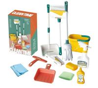 Set di giocattoli per la pulizia dei bambini 12 pezzi/set Pulizia per bambini dai 3 anni in su da gioco Fai finta di giocare Kit di forniture per la Natale Compleanno per ragazzi e ragazze