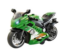 Set di giocattoli per moto, giocattolo per moto, set di modellini, mini giocattolo educativo con effetti luminosi e sonori per bambini,