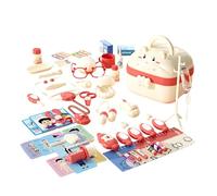 Set di giocattoli per pediatra - fai finta di giocare kit medico in valigia | ruolo per bambini con suono e luce, multifunzionale per ragazze, compleanno