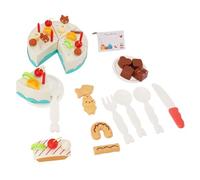 Set di Giocattoli per Torta di Compleanno con Simulazione Fai-da-te, Migliora le capacità Motorie, Colori Vivaci, Ottima Idea Regalo, per i Tea Party (BLUE)