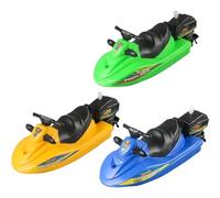 Set di giocattoli per vasca da bagno, colore casuale, 1 pezzo, divertente giocattolo per vasca da bagno, giocattolo da sci, giocattolo per barca a motore, barca a motore, barca a motore (D,