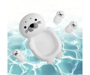 Set Di Giocattoli Per Vasca Da Bagno Con Sigillo, Morbido Animale Da Gioco Galleggiante Sull'acqua, Simpatici Giocattoli Di Intrattenimento Per Il Bagnetto, Figure Galleggianti Sicure Per Il Bagno Dei