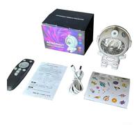 Set di giocattoli sensoriali con proiettore astronauta con timer e telecomando, luce calmante per la cameretta dei bambini, antistress per decorazione, 5 x 4,5 cm