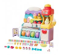 Set Di Giocattoli Sensoriali Di Pasta Falsa | Kit Di Utensili Da Panificio con Argilla Di Asciugatura All'aria, per Bambini E Ragazze Casa Viaggio Educazione Domestica Compleanno Natale