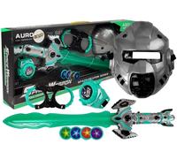 Set di Giocattoli Spaziali Spada Laser Maschera Manette