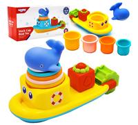 Set di giochi acquatici nave, balena e tazze WOOPIE