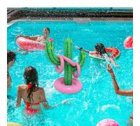Set di giochi con giocattoli da piscina, set di lancio di anelli gonfiabili,