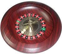 Set di giochi con ruota della roulette in legno professionale da 12