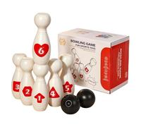 Set Di Giochi Da Bowling Per Bambini - Set Da Gioco Educativo Per Interni Ed Esterni | Costruzione Leggera In ABS | Design Compatto 7,09x5,39x3,94 Pollici | Attrezzatura Per Lo Sviluppo Delle Abilità