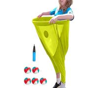 Set di Giochi da Giardino Granny Pant, Gioco 2025 per catturare Palline, Set di Giochi da Esterno giganti per la staffetta a Squadre, Feste di Famiglia in Giardino(Yellow,Child)