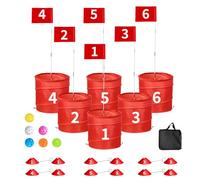 Set Di Giochi Da Golf, Simulatore Di Prove Di Golf Con 3/6/9 Buca Con Marcatore Segnapunti Di Segnapunti Di Frisbee Per Parco Spiaggia Del Cortile, Set Da Golf Portatile Esterno 6PCS