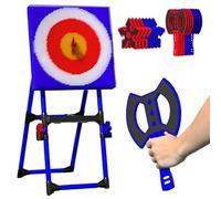 Set di giochi da lancio, 2 in 1, lancio di asce e freccette da prato, set di giochi da giardino per interni ed esterni con 8 asce volanti a manico lungo e 8 freccette a sei stelle per famiglie, bamb