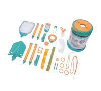 Set di Giochi da Spiaggia con Sabbia per Avventura per Bambini - Kit Leggero e Portatile per Esplorazione All'Aperto per attività in Spiaggia - Materiale Plastico Sicuro - Include 18 Accessori